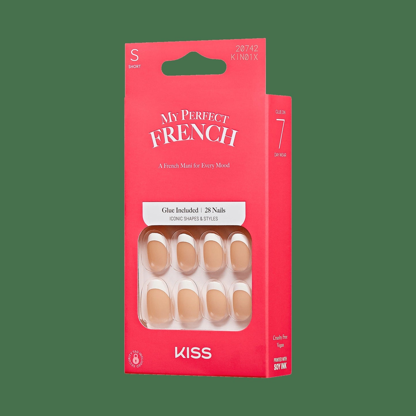 Kiss My Perfect French Press On Glue Nails - My Shine