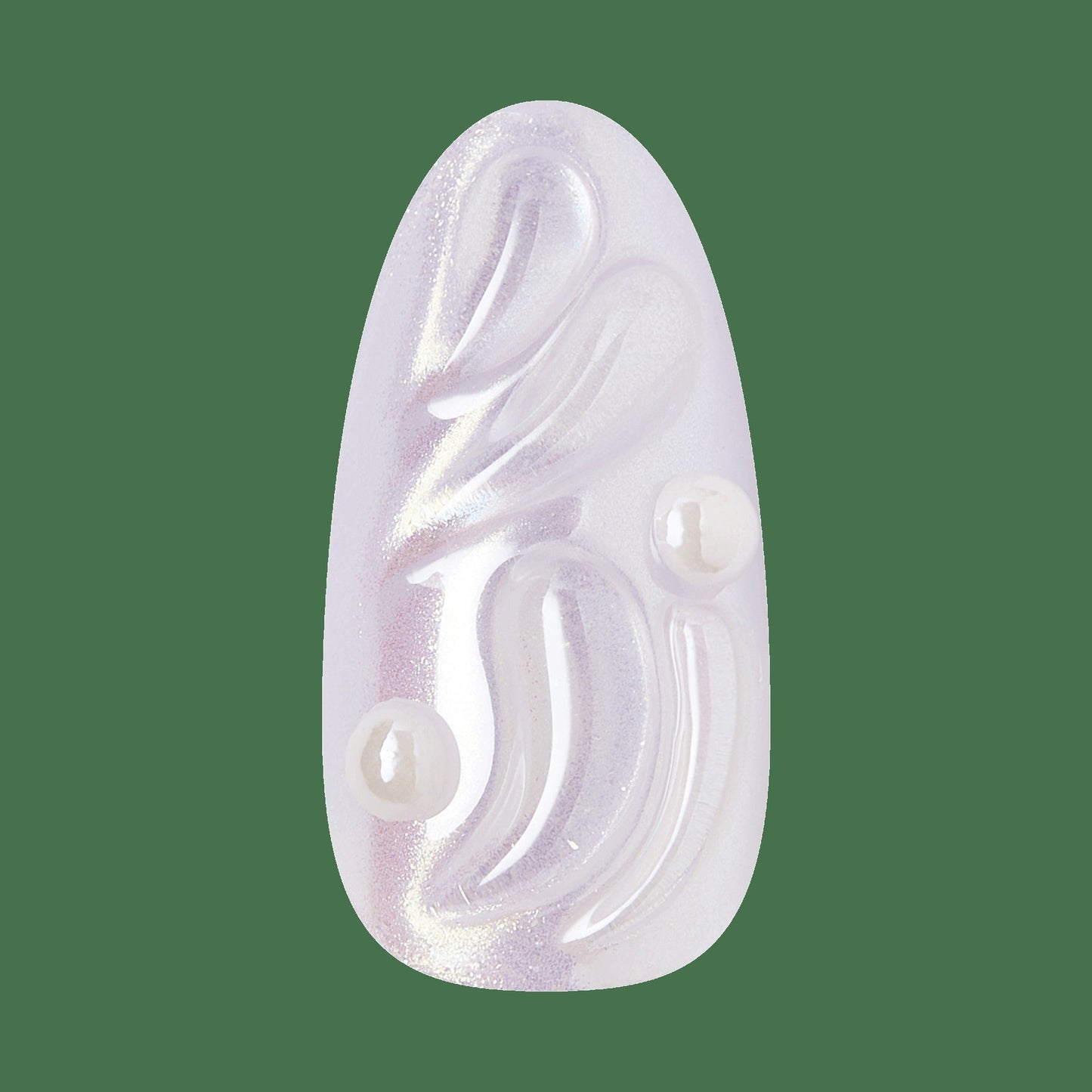 Kiss Icon Press On Fake Glue Nails - Remarkable | 3D & Jewel Design, Metallic Purple, Medium, Almond