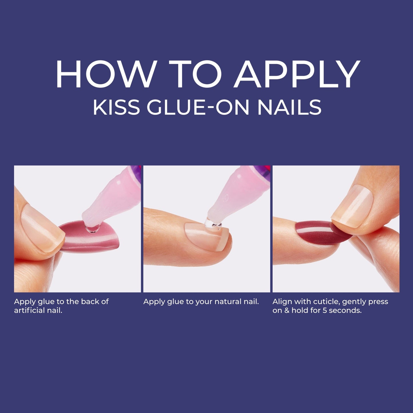 Kiss Gel Fantasy Magnetic Press On Glue Nails - North Coast