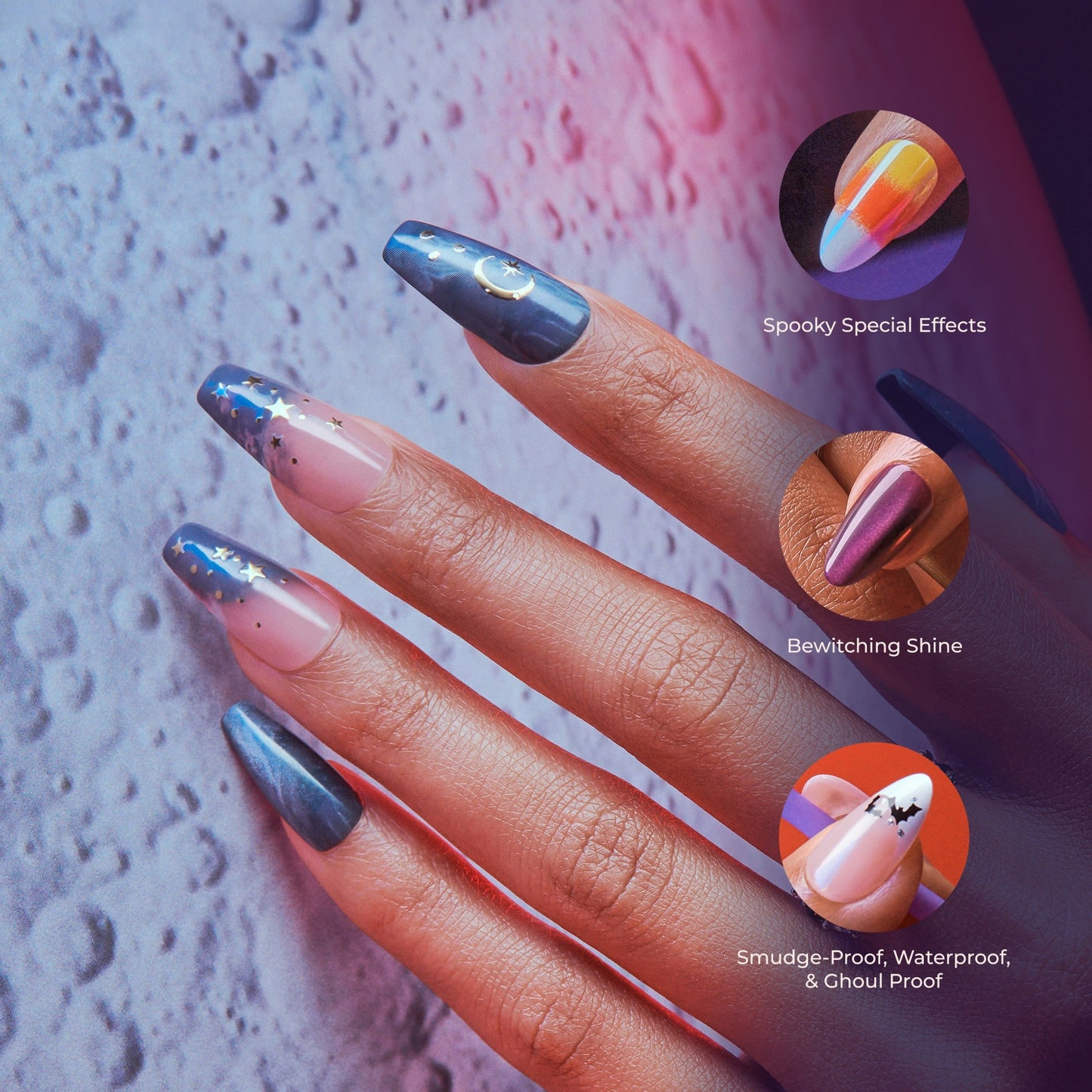 Kiss Voguish Fantasy Halloween Press On Glue Nails - Chilling Char