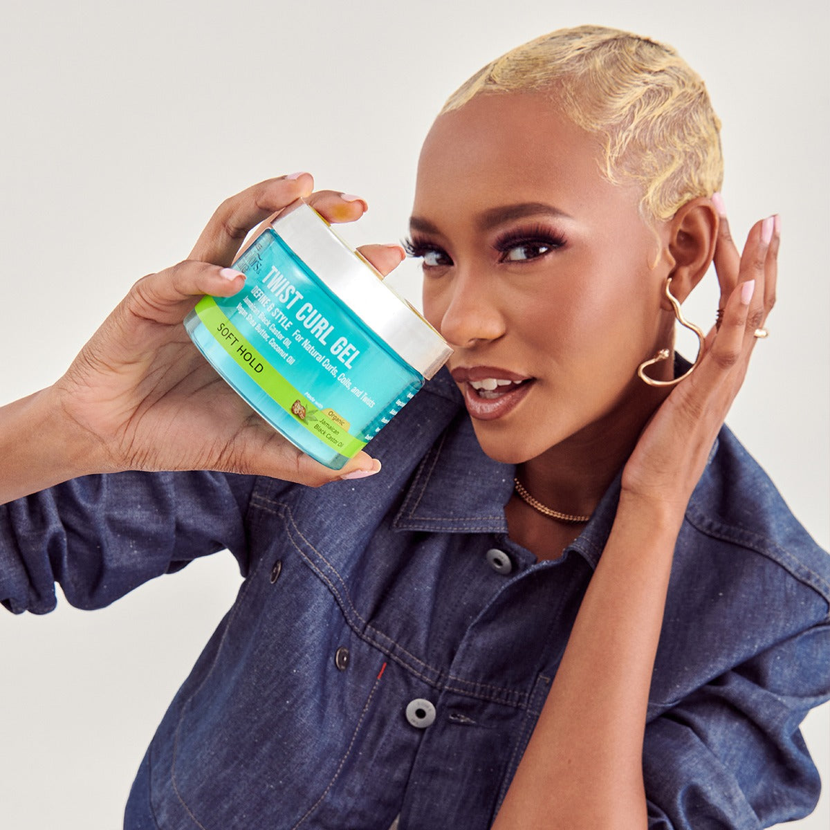 Kiss Colors & Care Twist Curl Gel | Soft Hold, Define & Style, 6 oz, Hair Care