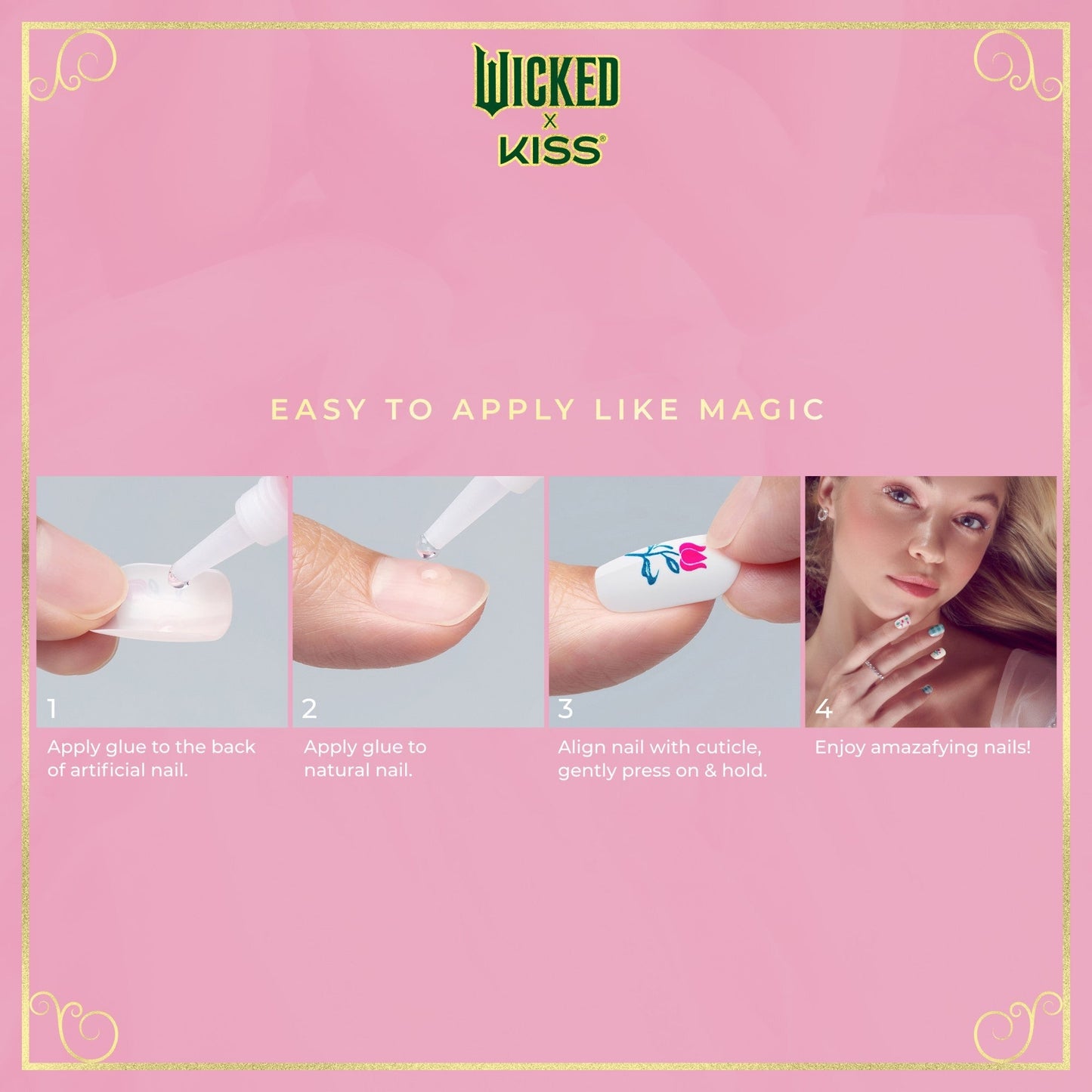 WICKED X Kiss | Marvelous Munchkinland | Design, Blue, Short, Squoval