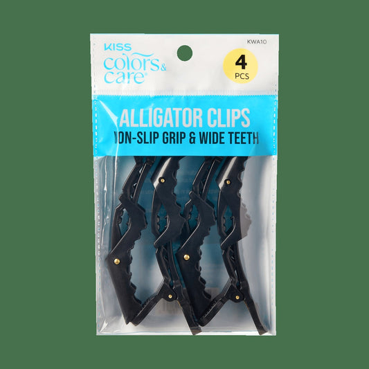 Kiss Colors & Care Alligator Clips - 4 Ct. | Claw Clips, Sectioning Clips, Hair Accessories