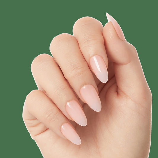 Kiss Salon X-tend Color Press On Soft Gel Nails - Gloria | Solid, Pink, Medium, Almond