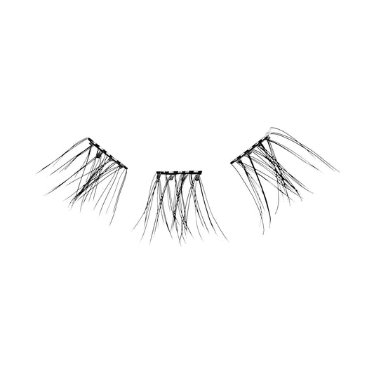Impress Falsies Pre-Glued False Eyelashes Minipack- Authentic | 12 Lash Clusters, With Mini Applicator, 12mm-14mm