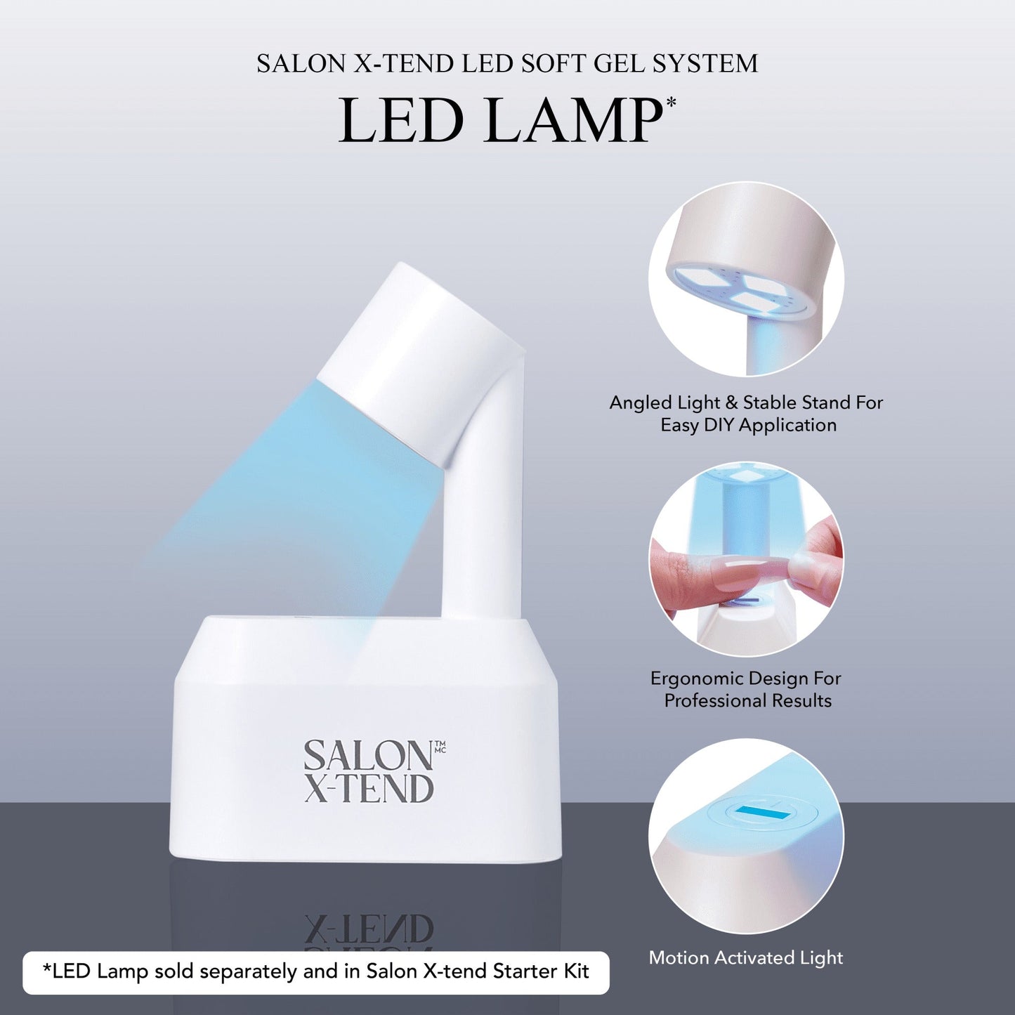 Kiss Salon X-tend Color Press On Soft Gel Nails - Moonlight | Solid, Beige, Medium, Oval