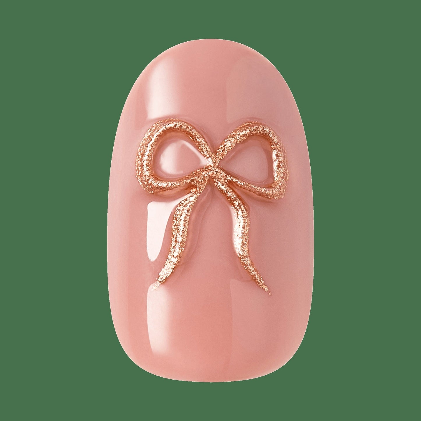 Impress Design No Glue Fake Press On Nails - Close To You | 3D Solid, Pink, Short, Oval, Manicure