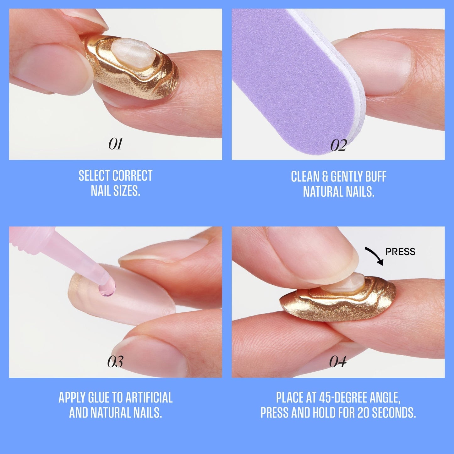 Kiss Luxe Press On Fake Glue Nails - Aurelia Meadow | 3D & Jewel Design, Pink, Long, Almond