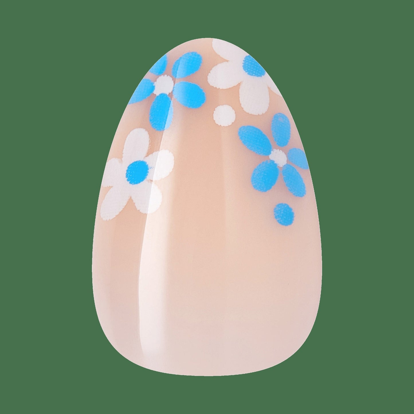 Kiss Core Design Press On Fake Glue Nails - Tune | Design, Blue, Short, Almond