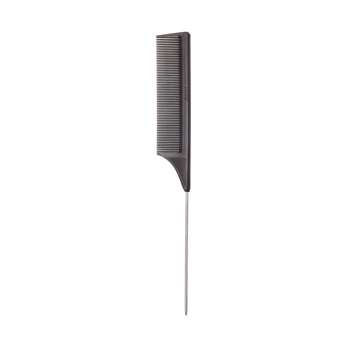 Kiss Colors & Care Professional Carbon Fiber Pin Tail Comb | Parting Comb, Rat Tail Comb