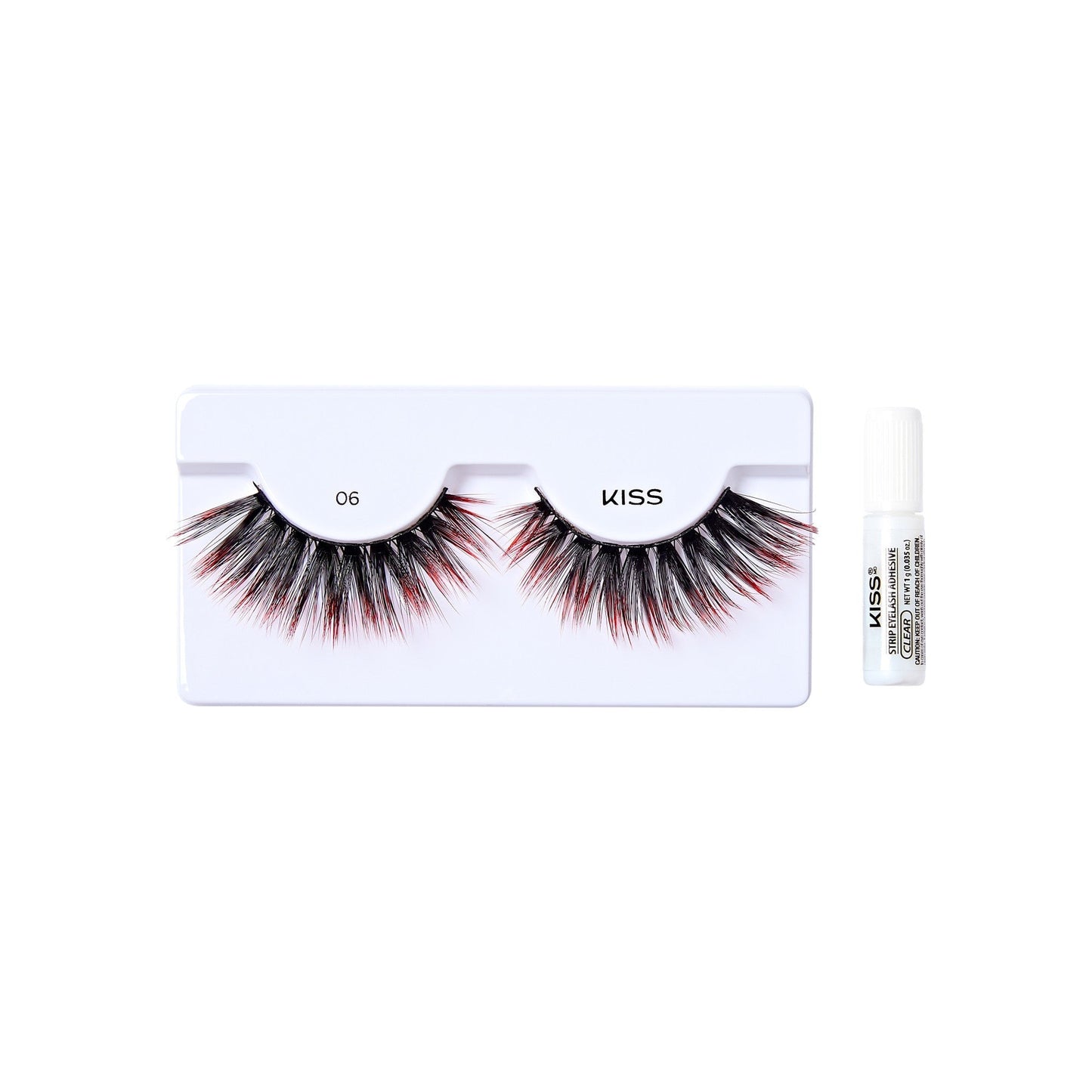 Kiss Halloween 'Full Moon Fantasy' False Eyelashes, Decorated - Midnight Doll | 1 Pair, Strip Lashes, 12mm-16mm