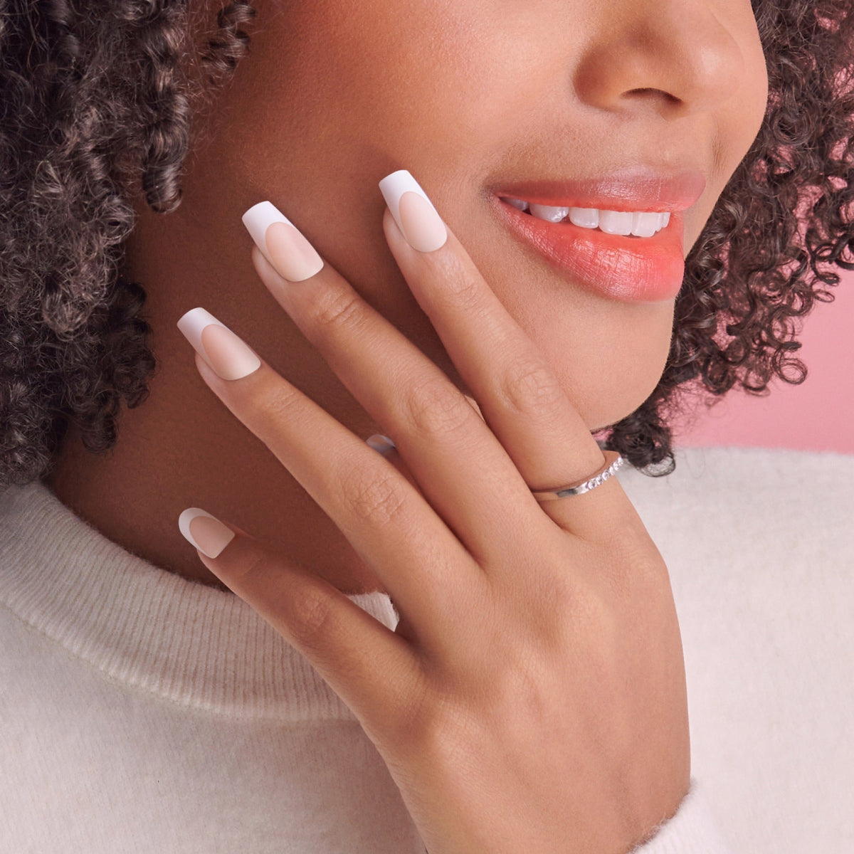 Kiss My Perfect French Press On Glue Nails - In Touch