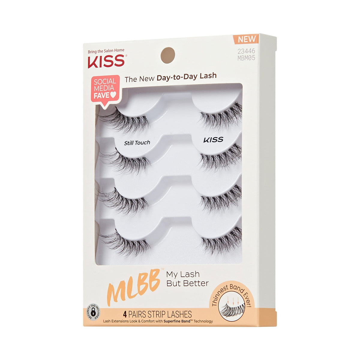 Kiss My Lash But Better False Eyelashes 4-Pair Multipack - Still Touch | 4 Pairs, Strip Lashes, 7mm-15mm