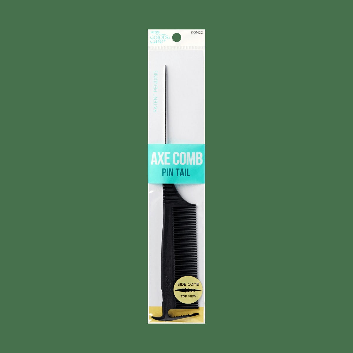 Kiss Colors & Care Axe Parting Comb | Parting Comb , Rat Tail Comb