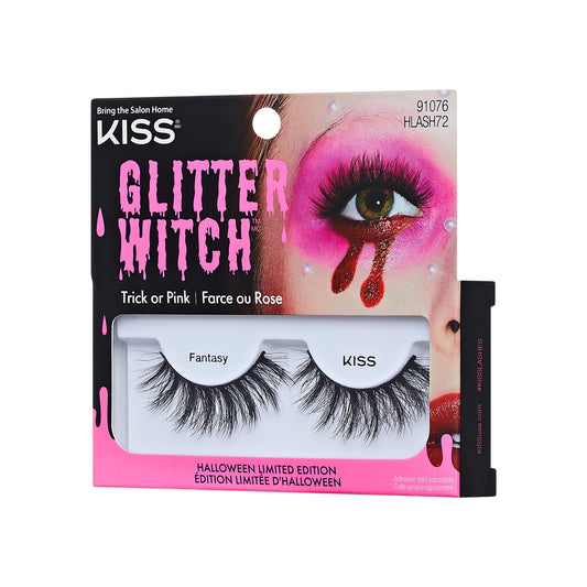 Kiss Halloween False Eyelashes - Fantasy | 1 Pair, Strip Lashes, 14mm