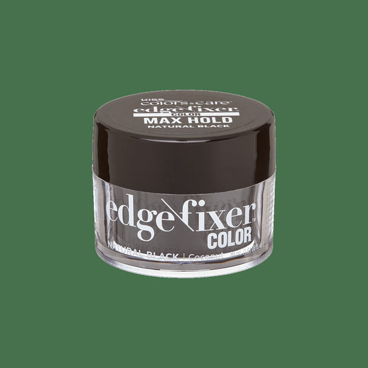 Kiss Colors & Care Edge Fixer Color Gel - Natural Black | Edge Control, Baby Hair Gel, Maximum Hold, Travel Friendly, 30 ml, Hair Care