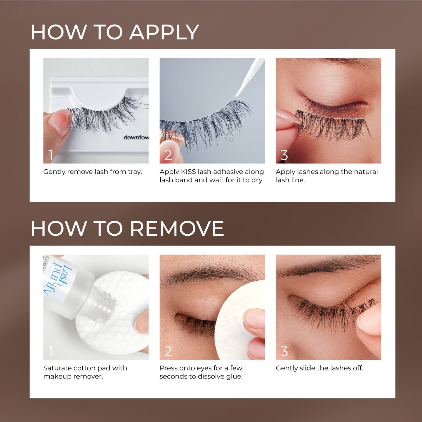 Kiss Lash Couture Naked Drama False Eyelashes Multipack - Taffeta | 4 Pairs, Strip Lashes, 14mm