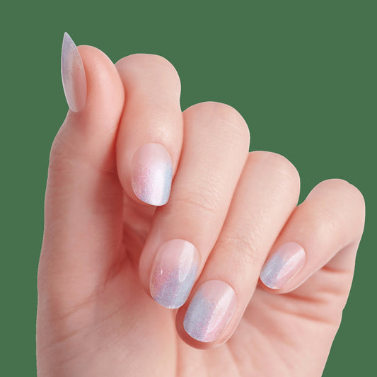 Kiss Salon X-tend Design Press On Soft Gel Nails - Changed | Design, Multicolor, Short, Oval