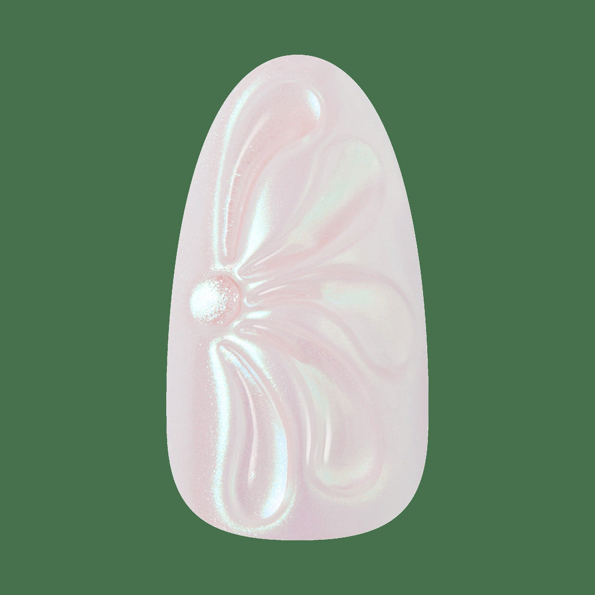 Kiss Glam Jeweled Press On Fake Glue Nails - Pearl Dust | 3D & Jewel Design, Pink, Medium, Almond