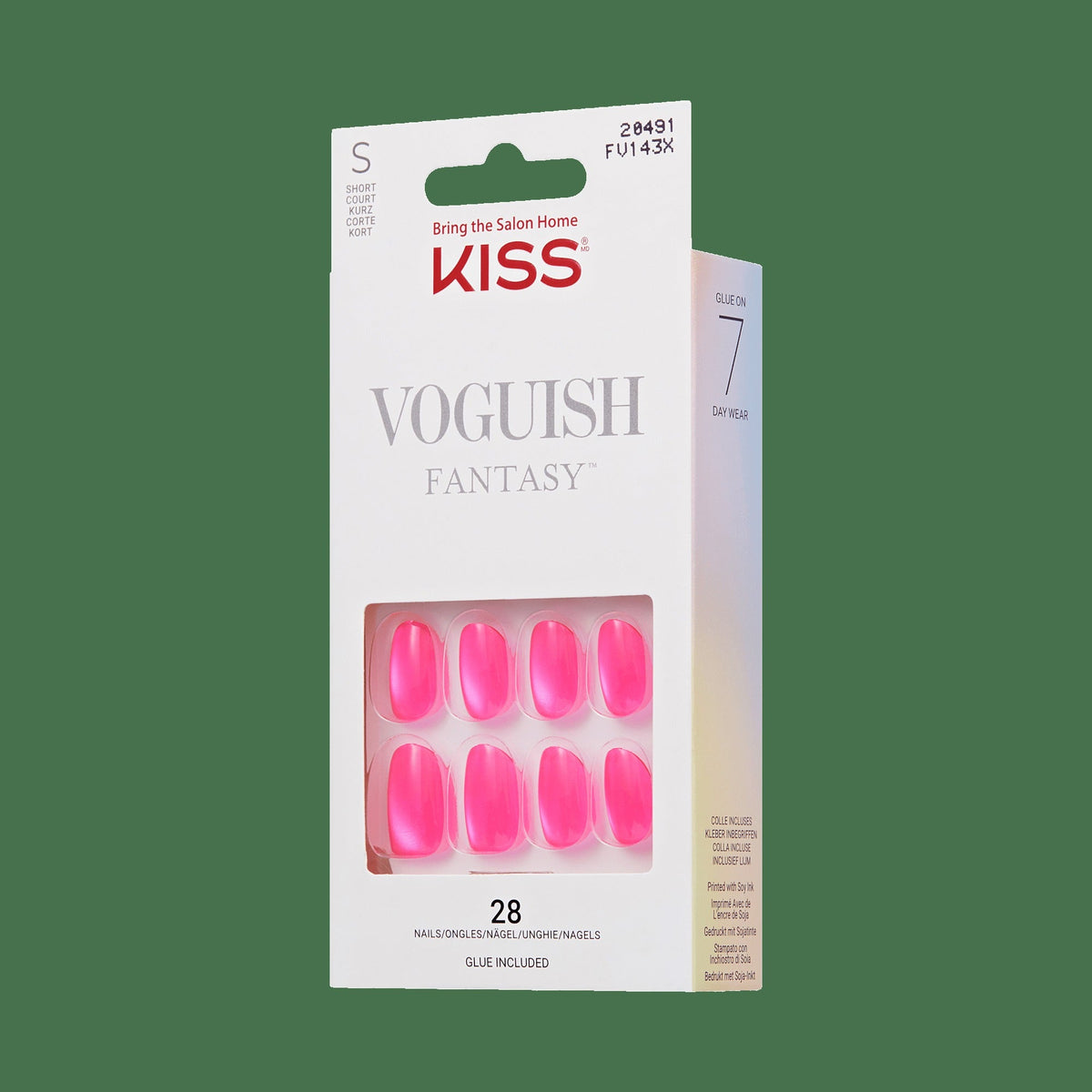 Kiss Voguish Fantasy Press On Glue Nails - Good Luck, Babe