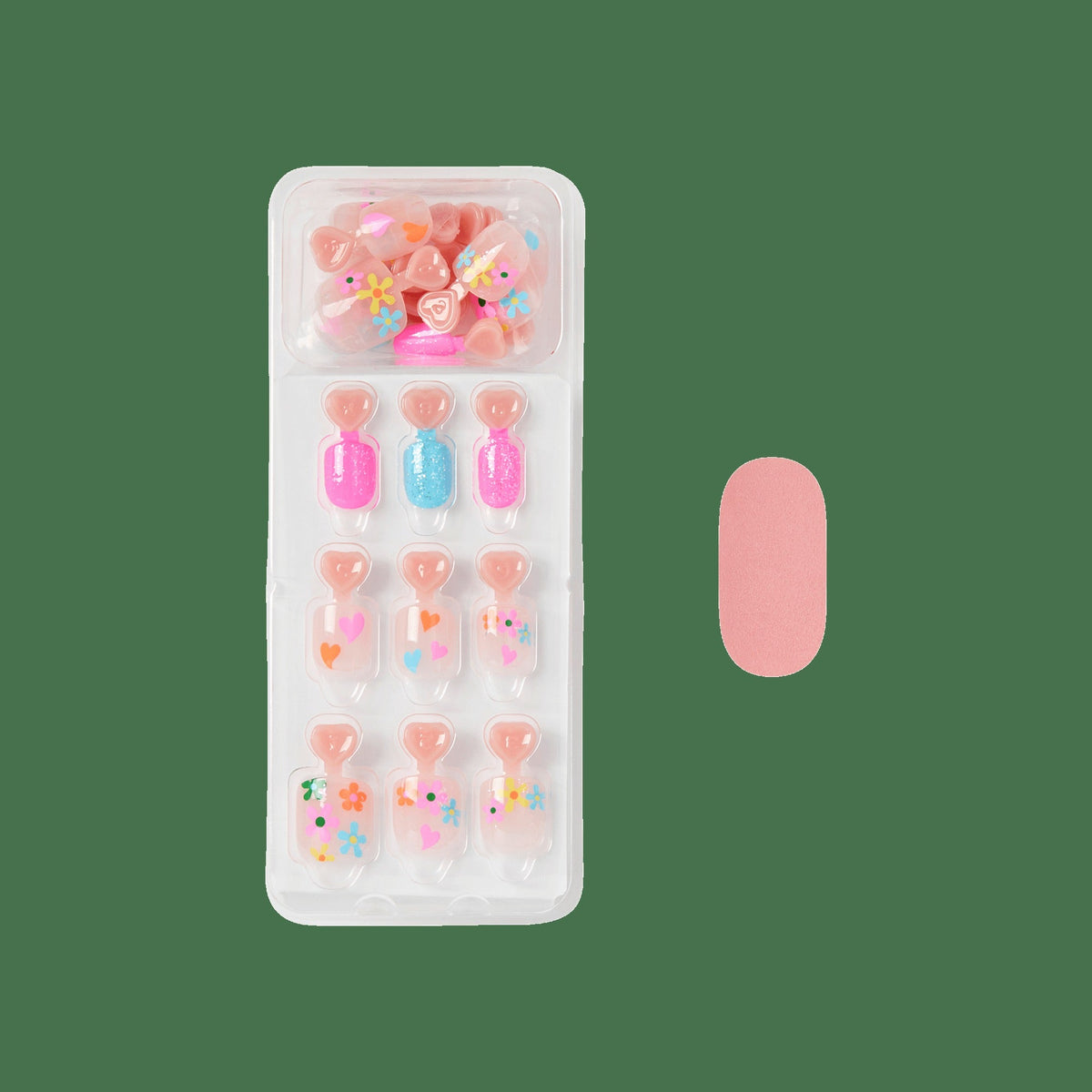 Impress Kids No Glue Fake Press On Nails - Hoppy Fun | Design, Multicolor, Kids, Squoval, Manicure