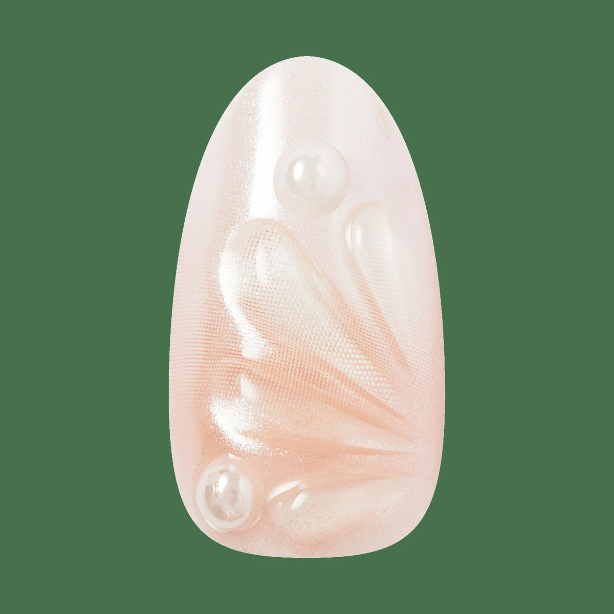 Kiss Nail Drip Press On Fake Glue Nails - Happy Grove | 3D & Jewel Design, Pink, Medium, Almond