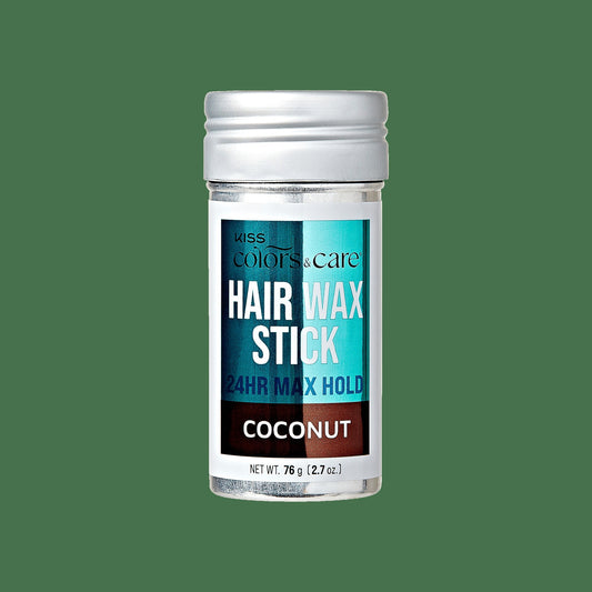 Kiss Colors & Care Edge Fixer Wax Stick - Coconut | Edge Control, Baby Hair Gel, 24 hr Max Hold, Push-Up Application, Hair Care