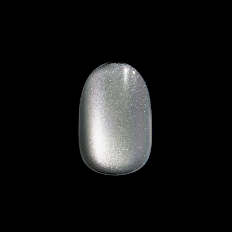 colorFX by Impress No Glue Fake Press On Nails - Sour Love | Solid, Silver, Short, Oval, Manicure