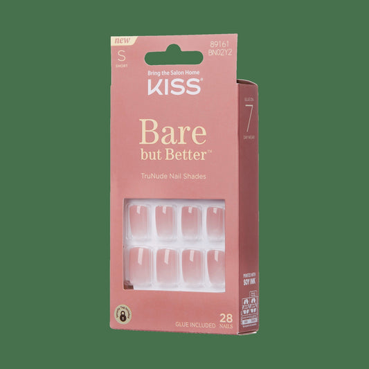 Kiss Bare but Better Press On Glue Nails - Nude Beach