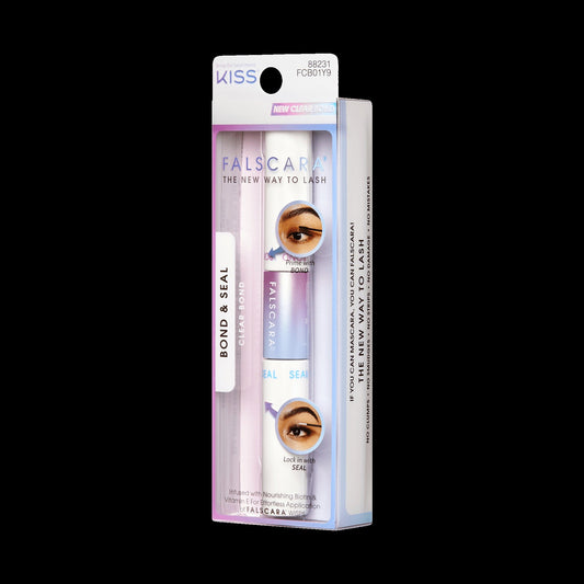 Falscara False Lash Bond & Seal - Clear | DIY Lash Extension Adhesive, Lash Bond, Two-Step Adhesive