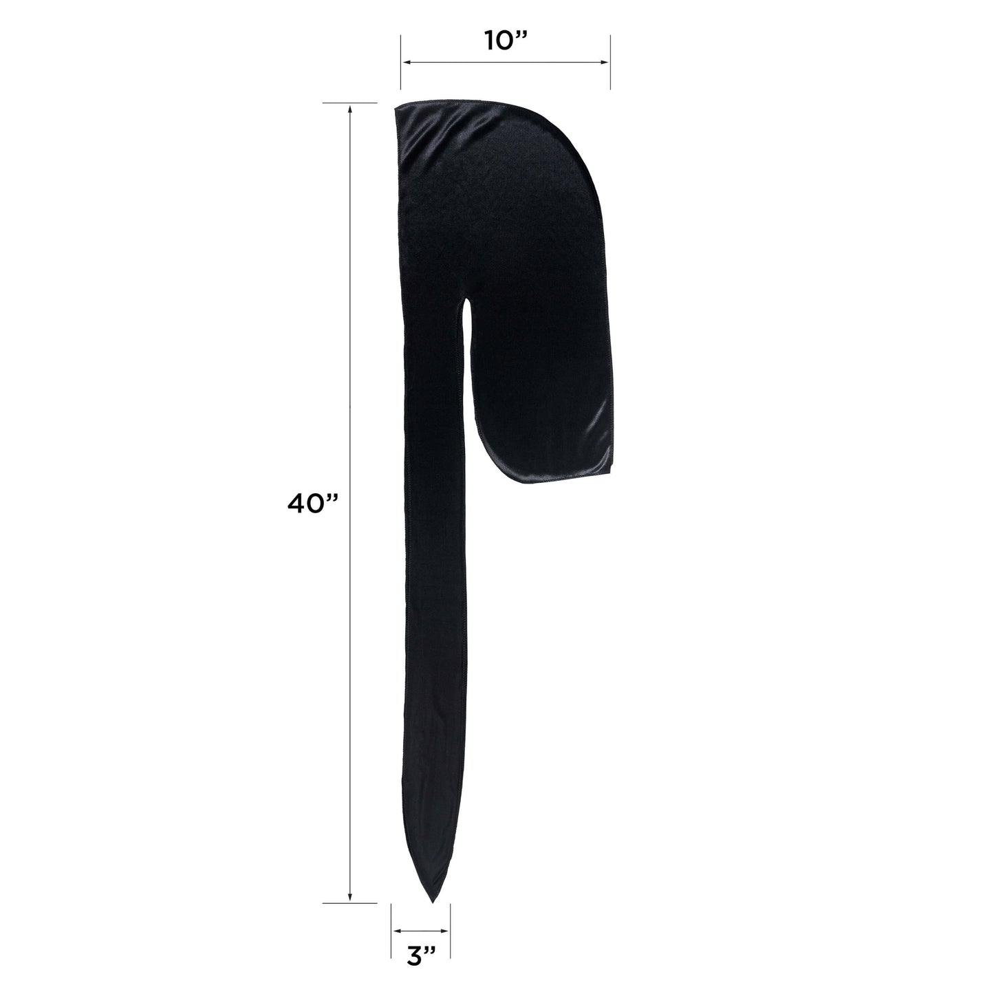 Kiss Colors & Care Power Wave Silky Satin Durag - Black | Silk Durag, Wave Cap, One Size, Hair Accessories