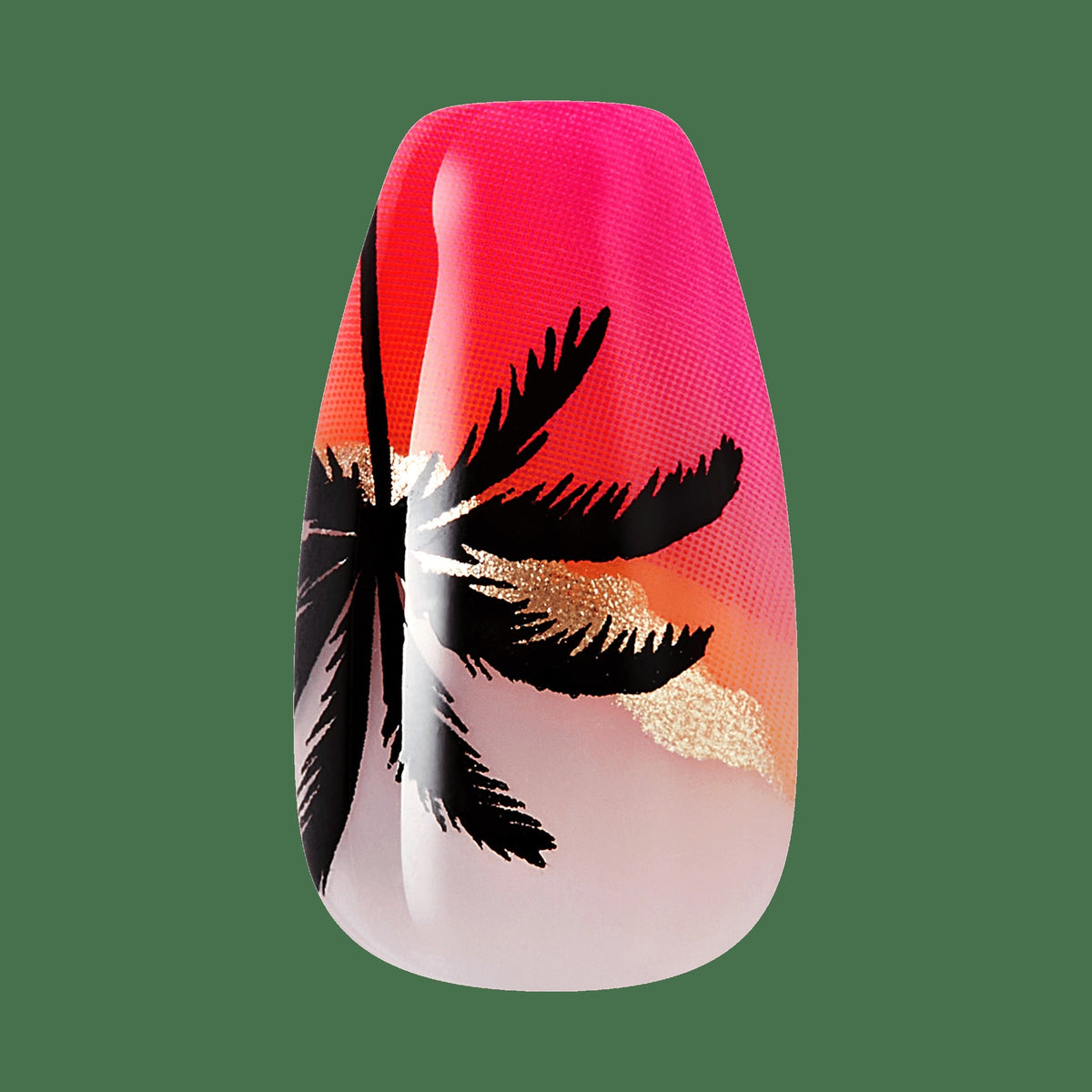 Impress Design No Glue Fake Press On Nails - Sol | Design, Multicolor, Medium, Coffin, Manicure