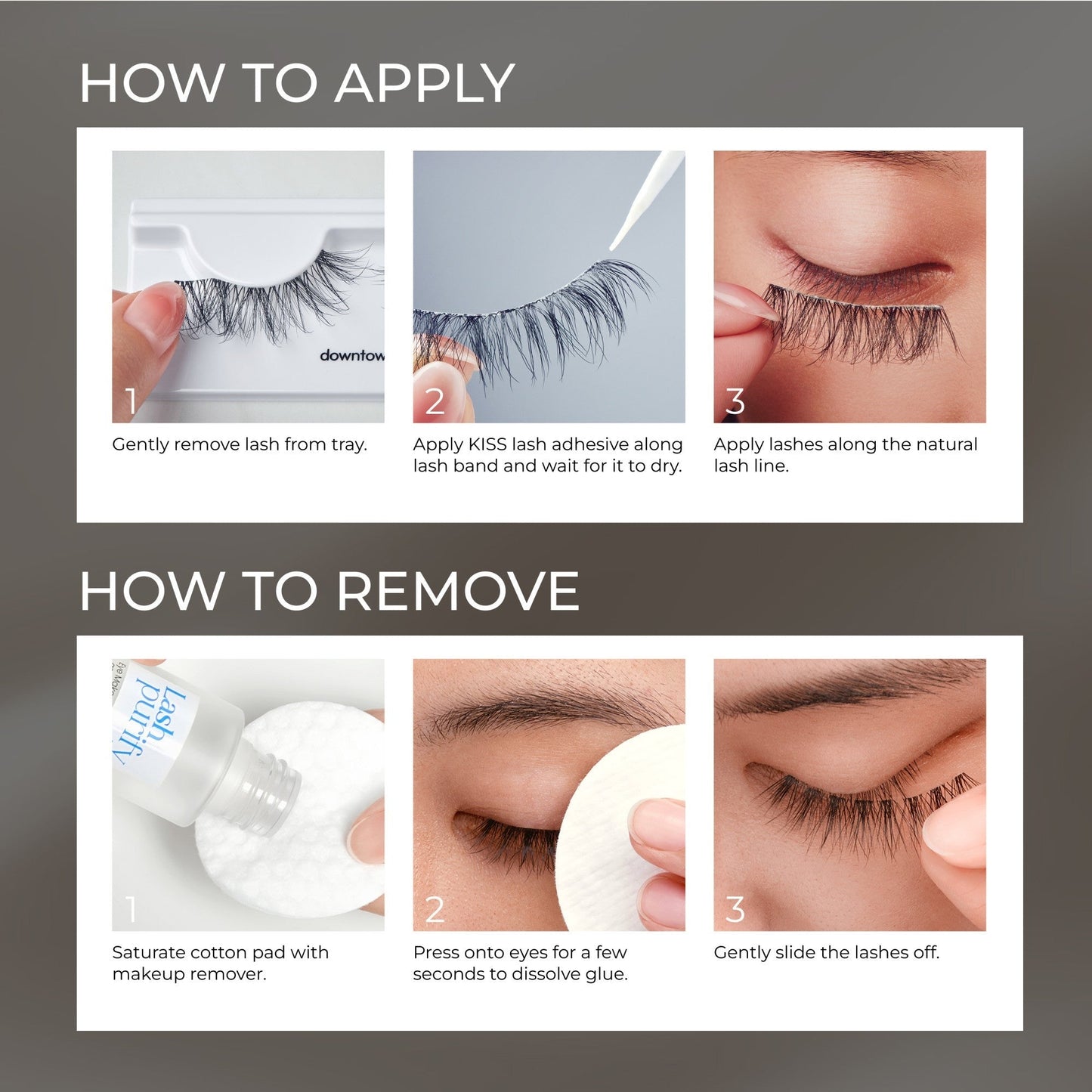 Kiss Lash Couture Triple Push-Up False Eyelashes - Sweetheart | 4 Pairs, Strip Lashes, 14mm