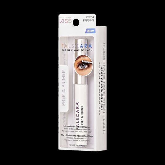 Falscara False Lash Prep & Primer | DIY Lash Extension Tool, Micellar Water Infused, Lash Primer, Brush Applicator