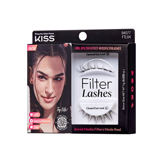 Kiss Filter Lashes False Eyelashes - Bunny Pretty | 1 Pair, Strip Lashes, 2mm-10mm