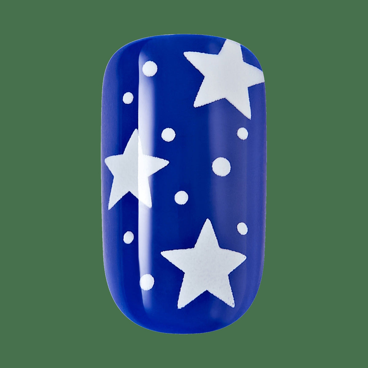 Impress Design No Glue Fake Press On Nails - Stateside | Design, Multicolor, Medium, Squoval, Manicure