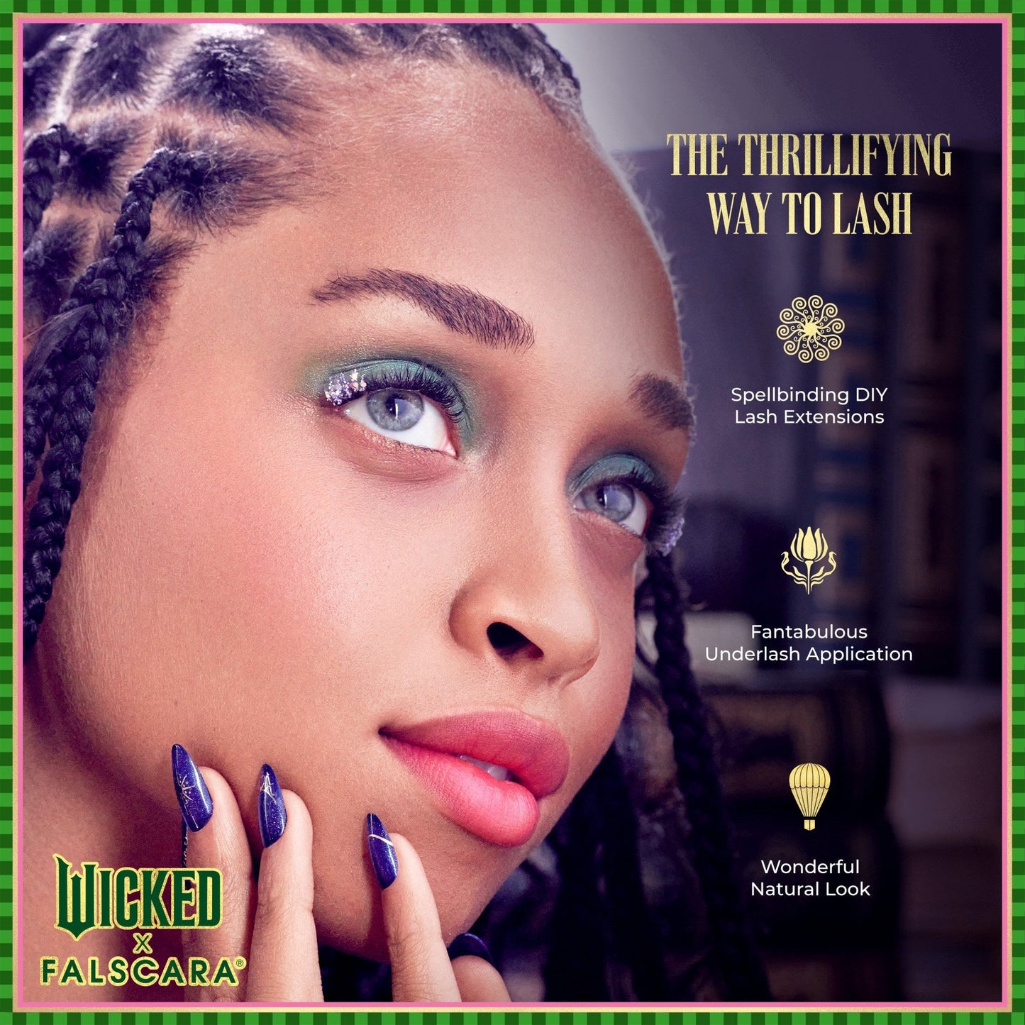 WICKED X Falscara False Eyelashes - Winkie Country | DIY False Lash Extensions, Natural, Cluster Lash, Wispy Lashes, 10 Wisps, 8mm-10mm