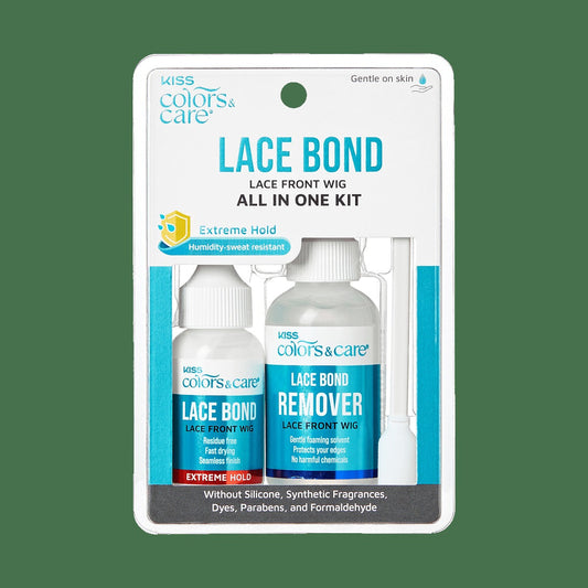 Kiss Colors & Care Lace Bond Glue and Remover Kit | All-In-One Kit, Wig Glue, Hair Care