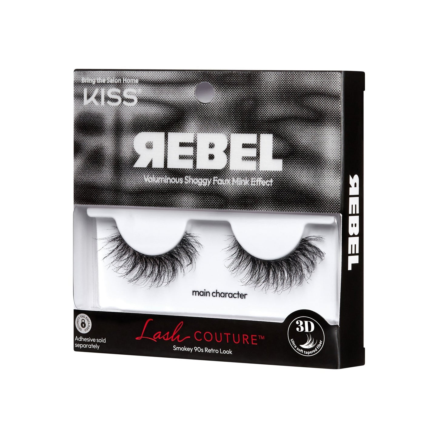 Kiss Lash Couture Rebel Collection False Eyelashes - main character | 1 Pair, Strip Lashes, 12mm