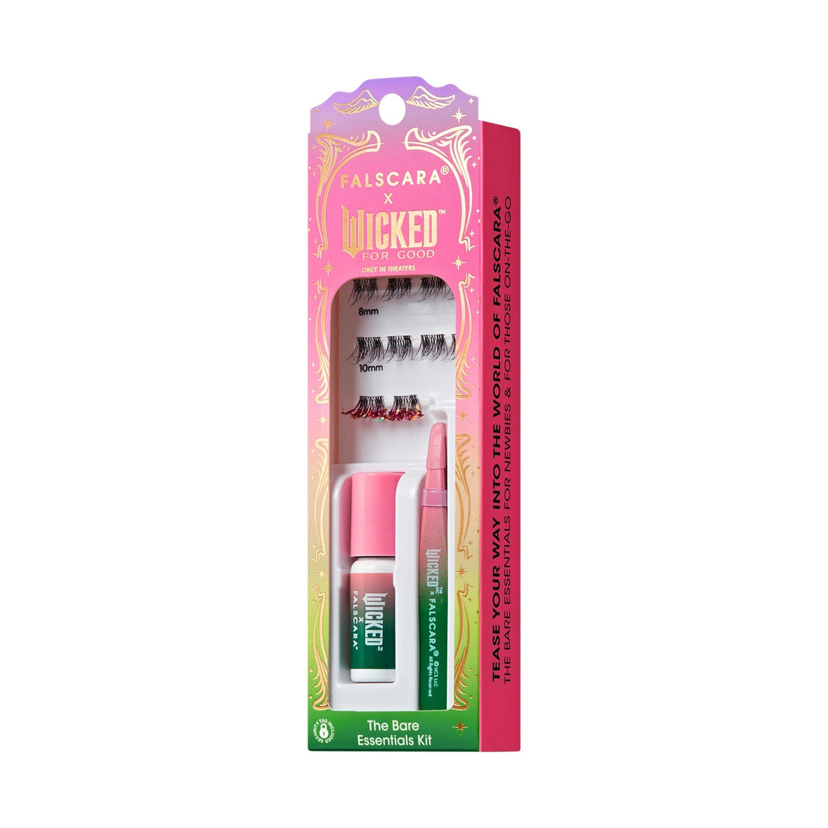 Falscara X WICKED: FOR GOOD | Wickedly Wonderful | DIY False Lash Extensions, Natural, Cluster Lash, Wispy Lashes, 10 Wisps, 8mm-10mm