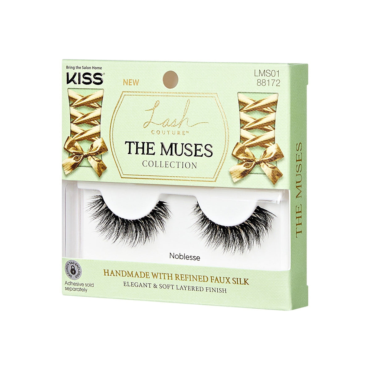Kiss Lash Couture The Muses Collection False Eyelashes - Noblesse | 1 Pair, Strip Lashes, 12mm