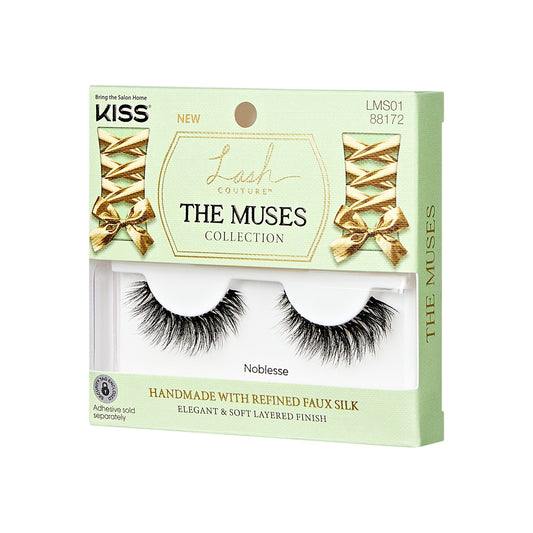 Kiss Lash Couture The Muses Collection False Eyelashes - Noblesse | 1 Pair, Strip Lashes, 12mm