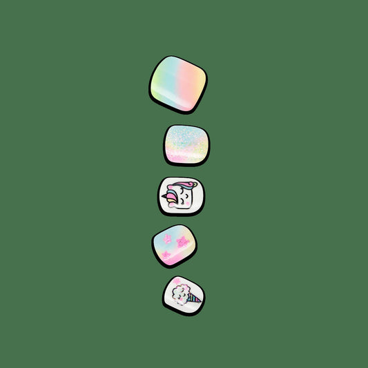 Impress Kids No Glue Fake Press On Nails - Berry Best | Design, Multicolor, Kids, Squoval, Manicure