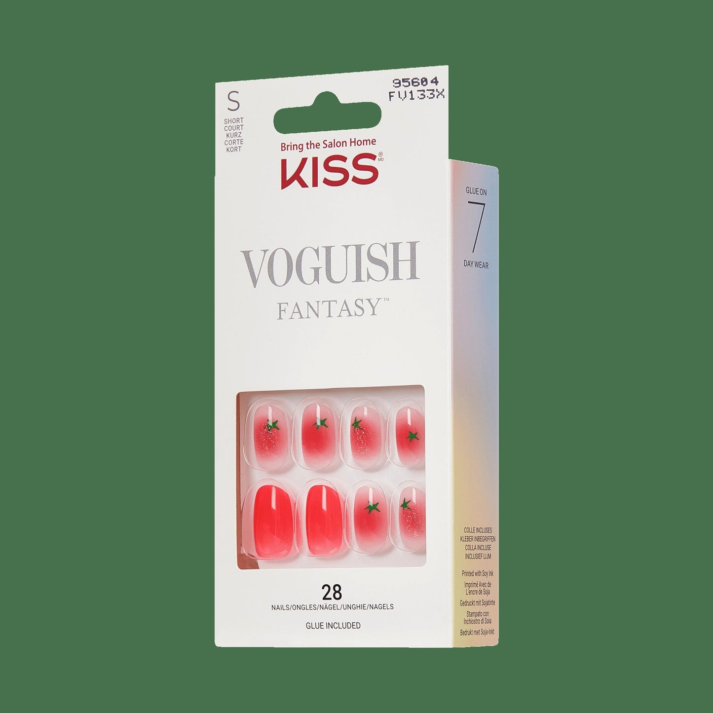 Kiss Voguish Fantasy Press On Glue Nails - Easy Love
