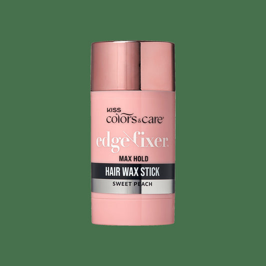 Kiss Colors & Care Edge Fixer Wax Stick - Sweet Peach | Edge Control, Baby Hair Gel, Max Hold, Twist-Up Application, Hair Care
