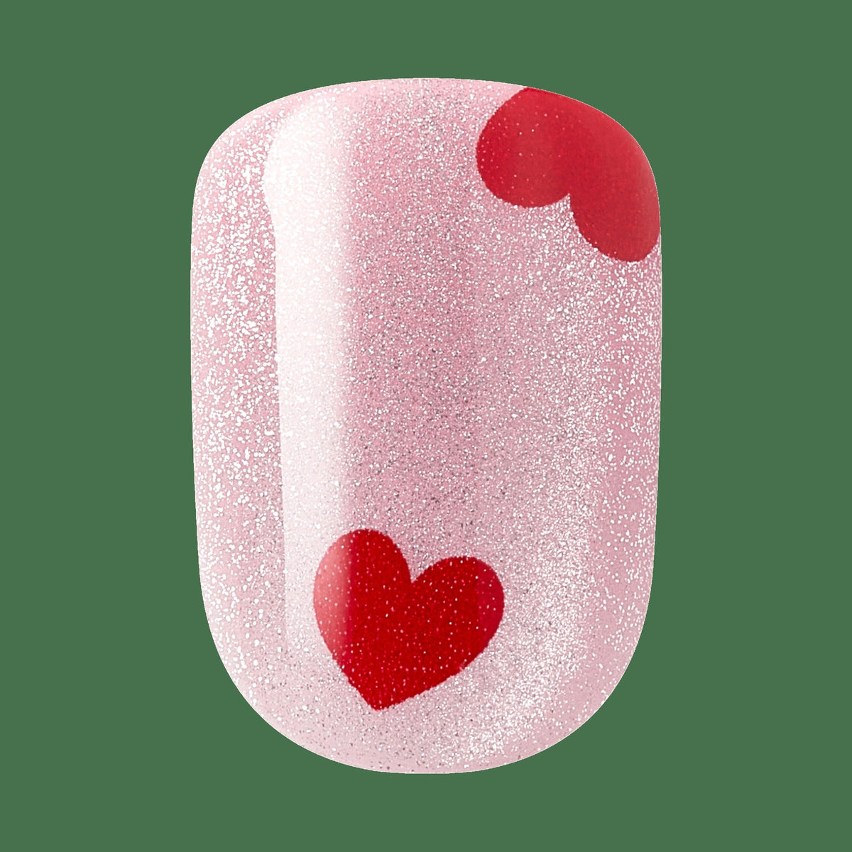 Impress Design No Glue Fake Press On Nails - Good 4 You | Design, Pink & Red, Short, Squoval, Manicure