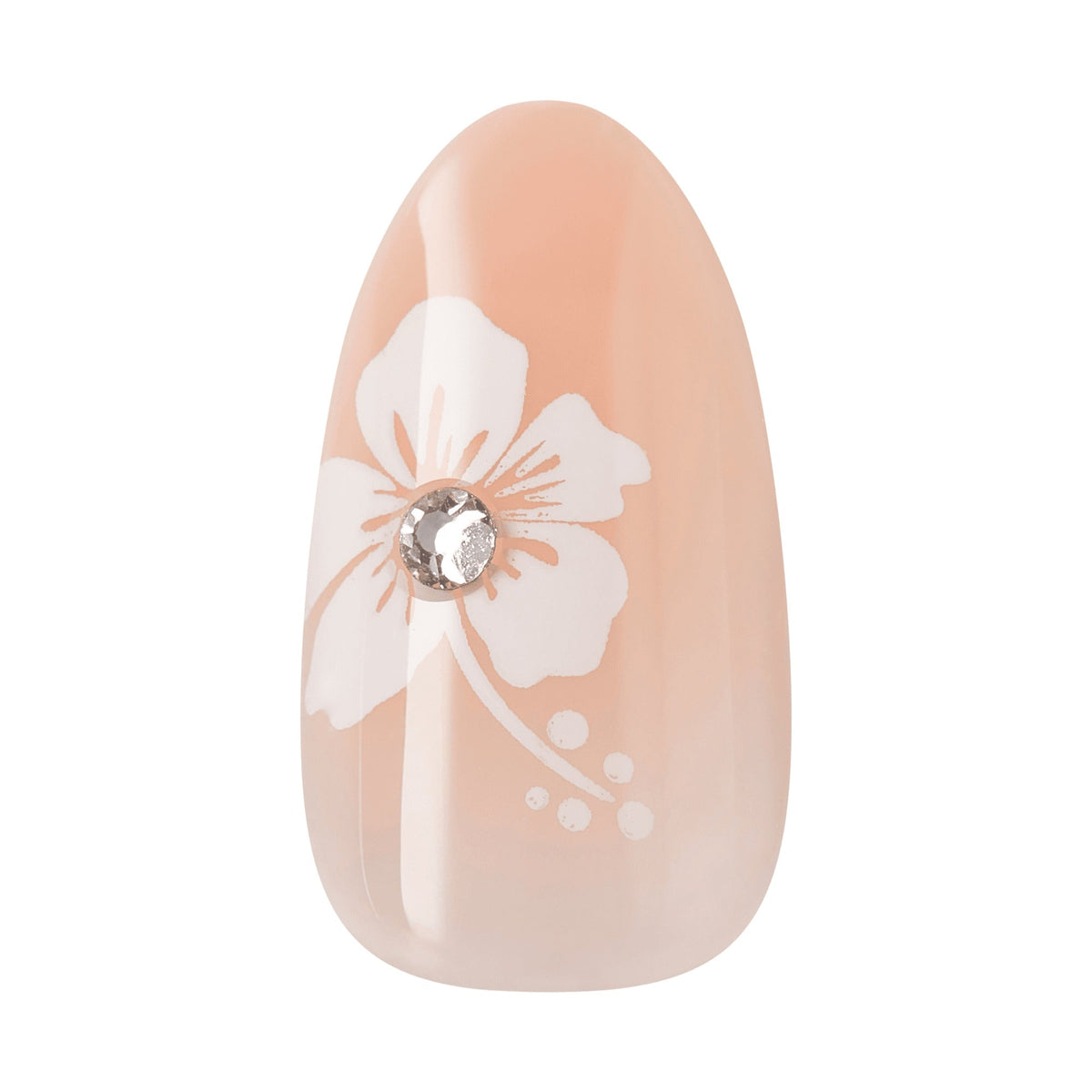 Impress Design No Glue Fake Press On Nails - Uplifted | French Design, White, Medium, Almond, Manicure