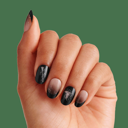 Kiss X WICKED: FOR GOOD | Own Your Power | Design, Black, Short, Oval