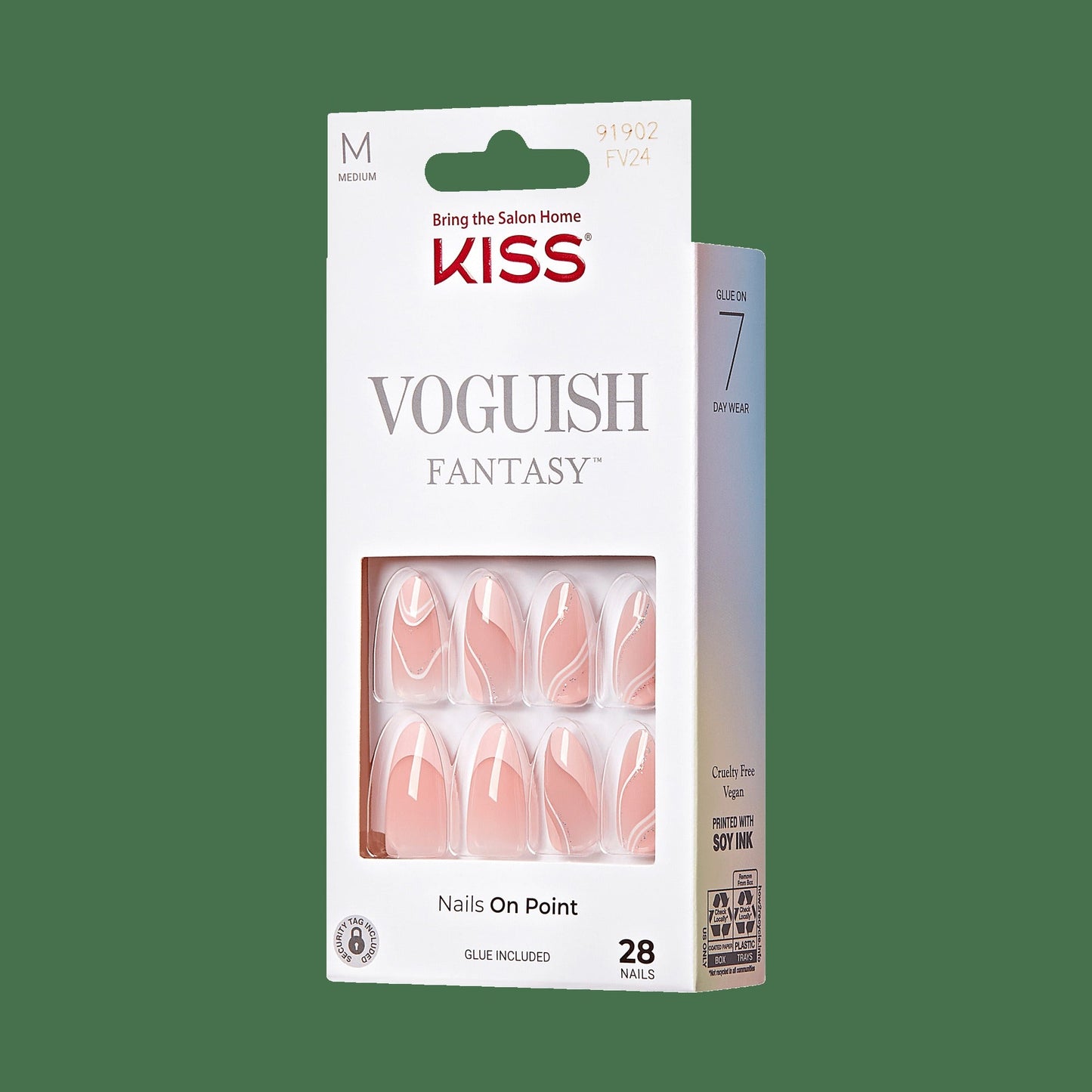 Kiss Voguish Fantasy Press On Glue Nails - Underwater