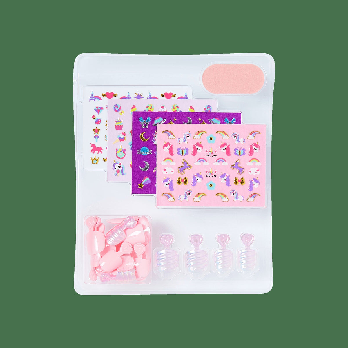 Impress Mini Nail Artist Kit No Glue Fake Press On Nails - Unicorn Dream | Design, Multicolor, Kids, Squoval, Manicure